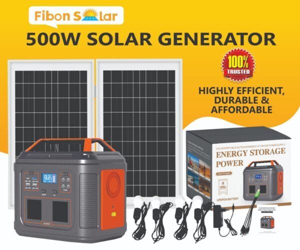 500W Portable solar Power Station- 640WH