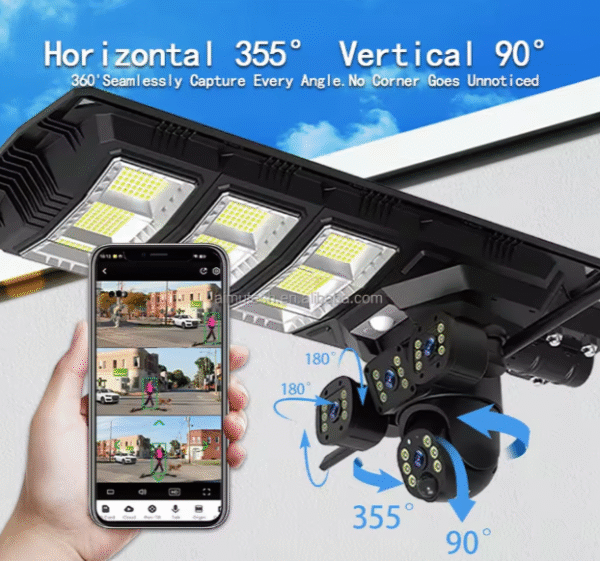 4G Solar Street Light with Built-in CCTV Camera